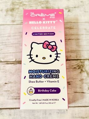 NWT The Crème Shop x Hello Kitty Celebrate Birthday Cake Hand Crème